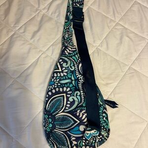 Vera Bradley Navy and Teal Quilted Bag